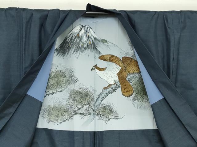 平和屋着物●男性　本場大島紬　アンサンブル　長羽織　抽象文様　さが美扱い　キングサイズ　正絹　逸品　未使用　DABC2500ud