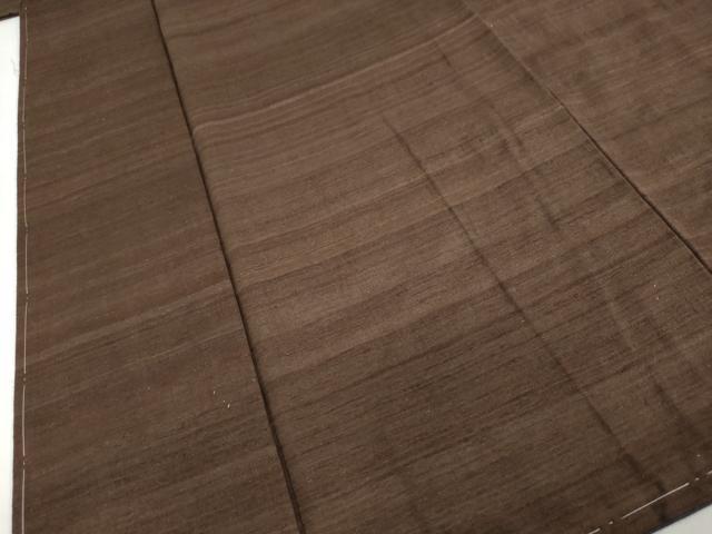 平和屋着物●男性　紬　アンサンブル　赤墨色　正絹　逸品　未使用　DABC2501ud