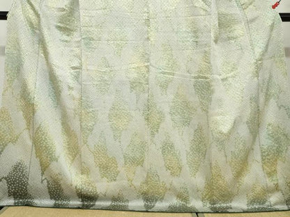 平和屋着物●訪問着　総絞り　抽象文様　ロング丈　正絹　逸品　DABC2516ud