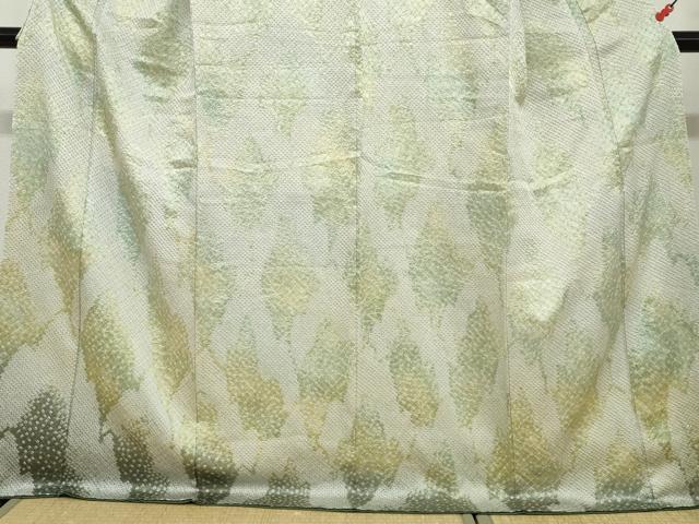 平和屋着物●訪問着　総絞り　抽象文様　ロング丈　正絹　逸品　DABC2516ud
