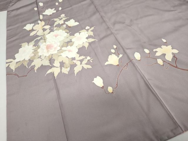 平和屋着物●訪問着　友禅　枝花文　正絹　逸品　DABC2522ud