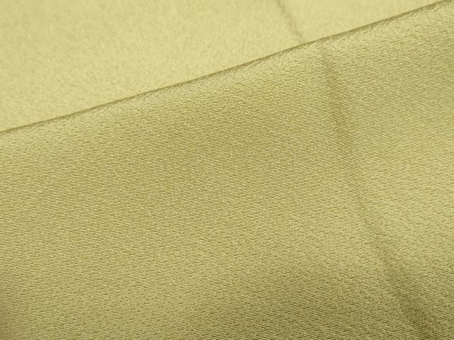 平和屋着物●上質な色無地　青朽葉色　正絹　逸品　DABC2524ud