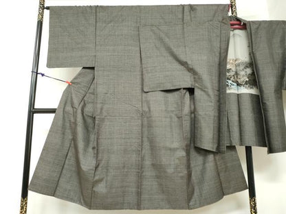 平和屋着物●男性　本場大島紬　アンサンブル　100亀甲　総詰め　正絹　逸品　DABC2526ud