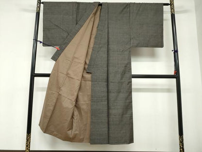 平和屋着物●男性　本場大島紬　アンサンブル　100亀甲　総詰め　正絹　逸品　DABC2526ud