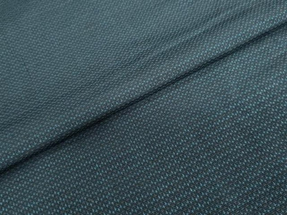 平和屋着物●男性　紬　アンサンブル　長羽織　抽象文様　正絹　逸品　DABC2527ud