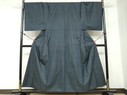 平和屋着物●男性　本場大島紬　アンサンブル　長羽織　100亀甲　総詰め　キングサイズ　正絹　逸品　DABC2529ud
