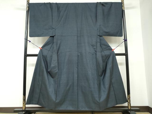平和屋着物●男性　本場大島紬　アンサンブル　長羽織　100亀甲　総詰め　キングサイズ　正絹　逸品　DABC2529ud