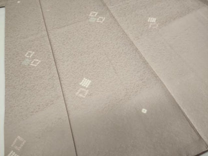 平和屋着物●上質な小紋　絞り　菱文　正絹　逸品　DABC2533ud