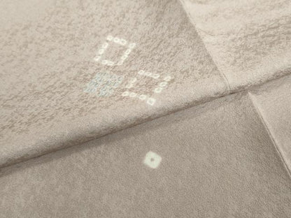 平和屋着物●上質な小紋　絞り　菱文　正絹　逸品　DABC2533ud
