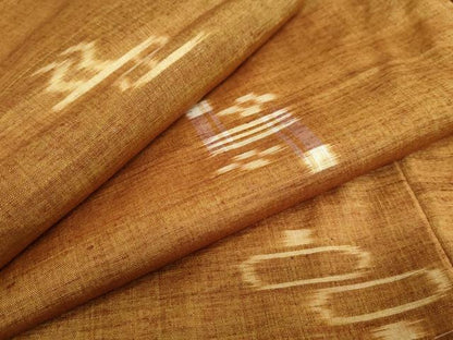 平和屋着物●上質な紬　絣文様　正絹　逸品　未使用　DABC2536ud