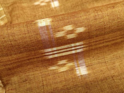 平和屋着物●上質な紬　絣文様　正絹　逸品　未使用　DABC2536ud