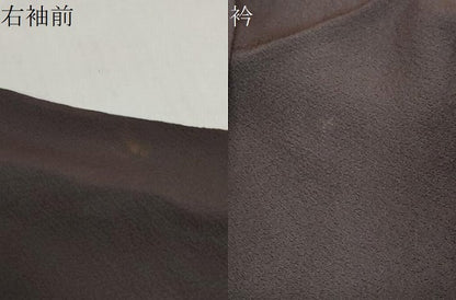 平和屋着物●訪問着　駒刺繍　流水花蝶文　暈し染め　金彩　正絹　逸品　DABC2544ud