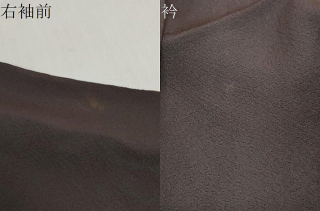 平和屋着物●訪問着　駒刺繍　流水花蝶文　暈し染め　金彩　正絹　逸品　DABC2544ud