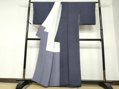 平和屋着物●重要無形文化財　人間国宝　中村勇二郎　江戸小紋　平等院鳳凰　正絹　逸品　DABC2547ud