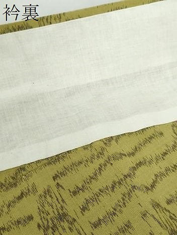 平和屋着物●久留米絣　単衣　舞蝶文　綿　逸品　DABC2552ud