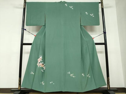 平和屋着物●訪問着　友禅　童子遊び　正絹　逸品　DABC2553ud