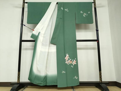 平和屋着物●訪問着　友禅　童子遊び　正絹　逸品　DABC2553ud