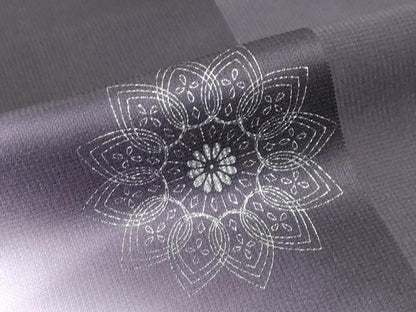 平和屋着物●訪問着　洋花文　暈し染め　ラインストーン　銀彩　正絹　逸品　DABC2564ud