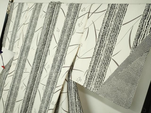 平和屋着物●訪問着　作家物　鹿の子枝花文　正絹　逸品　DABC2565ud