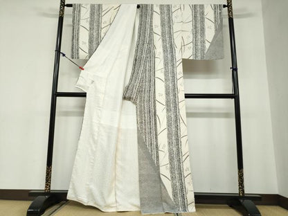 平和屋着物●訪問着　作家物　鹿の子枝花文　正絹　逸品　DABC2565ud