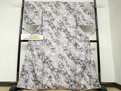 平和屋着物●本場大島紬　辻が花　証紙付き　川野織物謹製　正絹　逸品　未使用　DABC2566ud