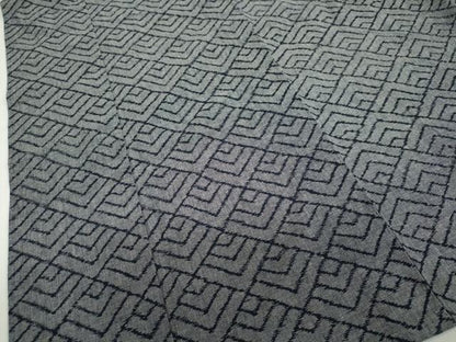 平和屋着物●久留米絣　単衣　幾何学文様　綿　逸品　DABC2569ud