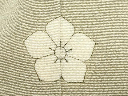平和屋着物●本加賀友禅作家　鶴見保次　訪問着　草花文　正絹　逸品　DABC2577ud