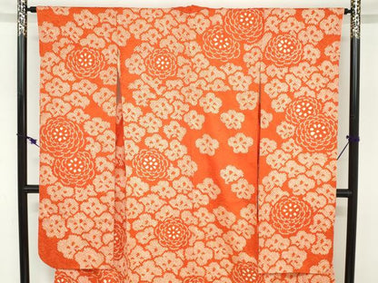 平和屋着物●豪華振袖　総絞り　舞花文　正絹　逸品　DABC2590ud