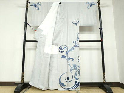 平和屋着物●訪問着　唐草文　正絹　逸品　未使用　DABC2593ud