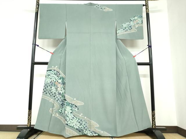平和屋着物●訪問着　辻が花　金彩　正絹　逸品　DABC2600ud