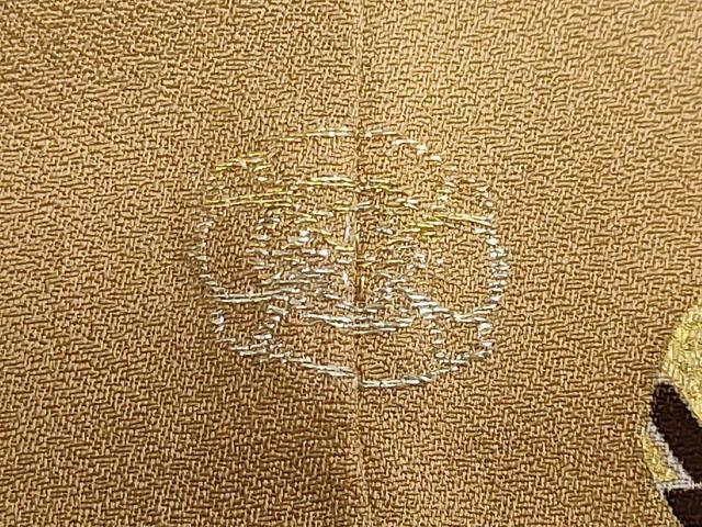 平和屋着物●訪問着　刺繍　草花丸文　金彩　正絹　逸品　DABC2603ud