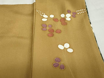 平和屋着物●訪問着　楽器草花文　金彩　正絹　逸品　DABC2619ud