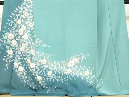 平和屋着物●訪問着　絞り　辻が花　鈴乃屋扱い　ロング丈　正絹　逸品　DABC2626ud