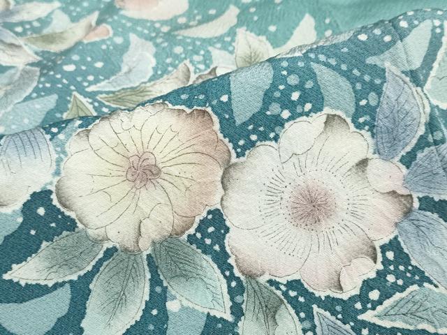 平和屋着物●訪問着　絞り　辻が花　鈴乃屋扱い　ロング丈　正絹　逸品　DABC2626ud