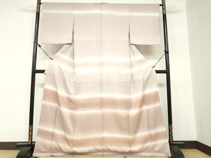 平和屋着物●訪問着　鹿の子菱文　暈し染め　正絹　逸品　DABC2629ud