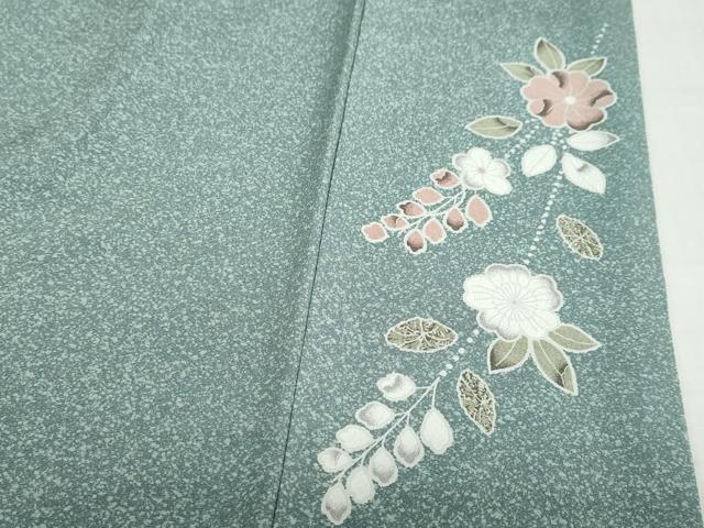 平和屋着物●訪問着　道長草花籬文　暈し染め　金彩　正絹　逸品　DABC2631ud