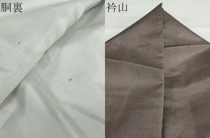 平和屋着物●中国三大刺繍　汕頭刺繍　総刺繍　訪問着　本場大島紬地　短冊草花文　正絹　逸品　未使用　DABC2632ud