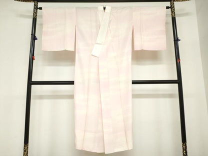 平和屋着物●長襦袢　無双仕立て　霞文　暈し染め　正絹　逸品　DABC2640ud
