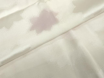 平和屋着物●長襦袢　無双仕立て　舞花地紋　暈し染め　正絹　逸品　未使用　DABC2643ud