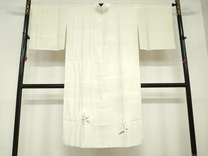 平和屋着物●長襦袢　袷　作家物　手描き　松竹梅　さが美扱い　正絹　逸品　未使用　DABC2644ud