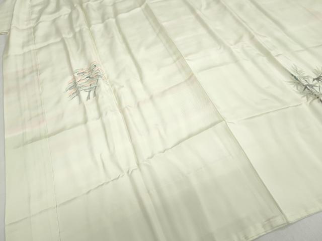 平和屋着物●長襦袢　袷　作家物　手描き　松竹梅　さが美扱い　正絹　逸品　未使用　DABC2644ud