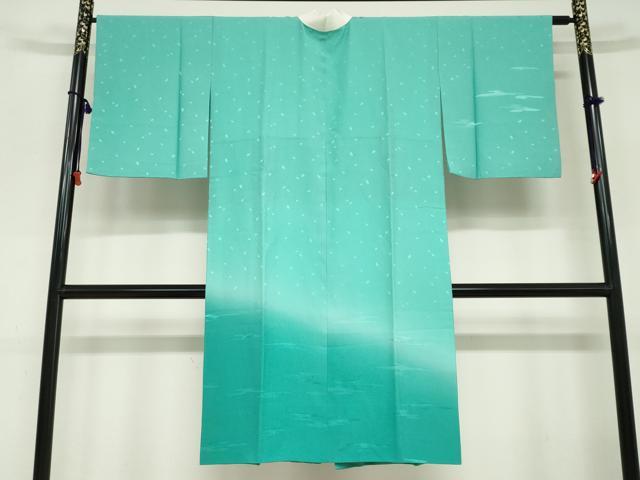 平和屋着物●長襦袢　袷　舞桜霞地紋　暈し染め　正絹　逸品　DABC2648ud