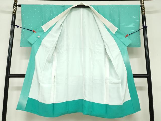 平和屋着物●長襦袢　袷　舞桜霞地紋　暈し染め　正絹　逸品　DABC2648ud