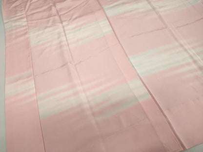 平和屋着物●長襦袢　無双仕立て　霞文　正絹　逸品　DABC2650ud