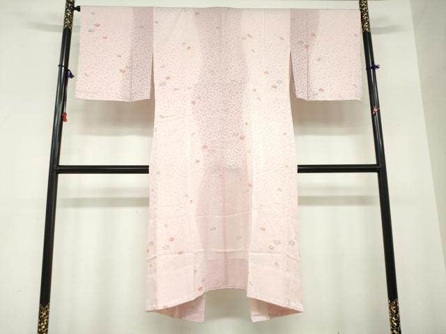 平和屋着物●長襦袢　無双仕立て　作家物　舞花文　正絹　逸品　未使用　DABC2652ud