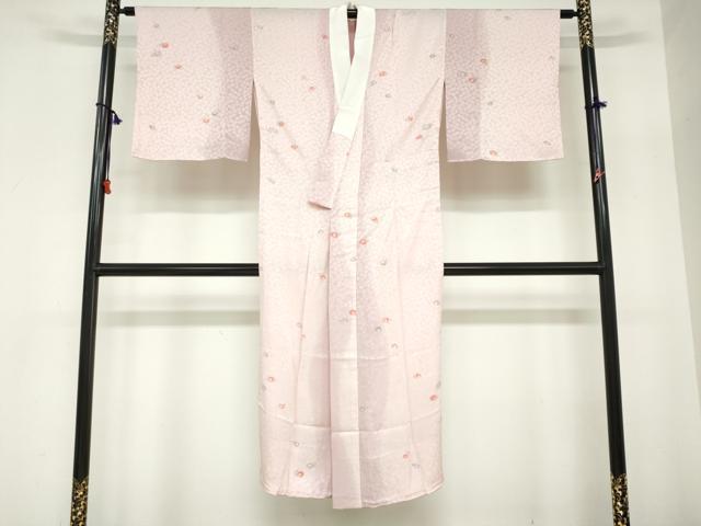 平和屋着物●長襦袢　無双仕立て　作家物　舞花文　正絹　逸品　未使用　DABC2652ud