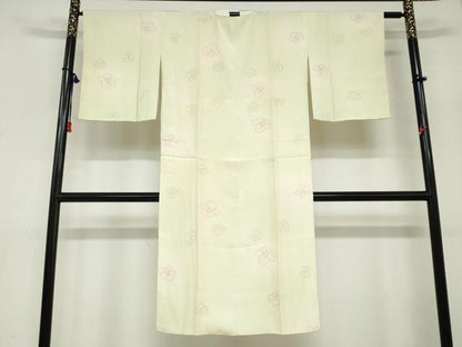 平和屋着物●長襦袢　袷　舞花文　暈し染め　正絹　逸品　DABC2653ud