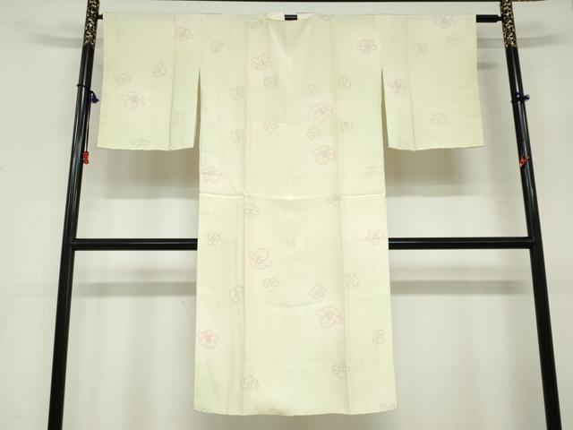 平和屋着物●長襦袢　袷　舞花文　暈し染め　正絹　逸品　DABC2653ud