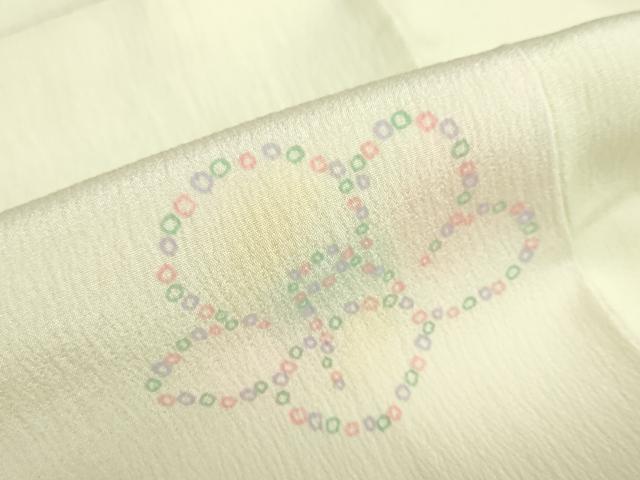 平和屋着物●長襦袢　袷　舞花文　暈し染め　正絹　逸品　DABC2653ud
