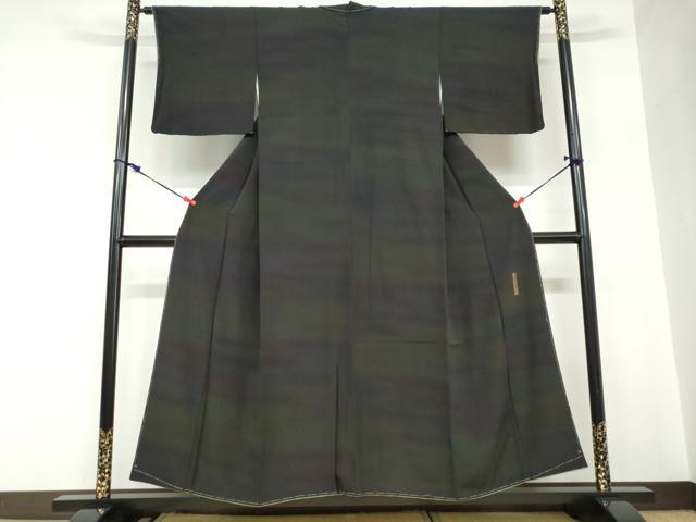 平和屋着物●前田仁仙　仁仙更紗　小紋　霞文　正絹　逸品　未使用　DABC2664ud
